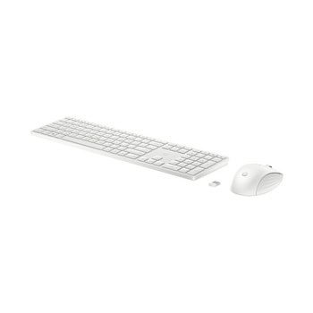 HP 655 White Wireless Keyboard and Mouse Combo