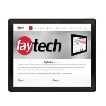 Индустриален монитор Faytech FT17TMBCAPOB, 17" (43.18 cm) SXGA Touchscreen, HDMI, DVI-D, VGA | JAR Computers Faytech 1010501575 FT17TMBCAPOB