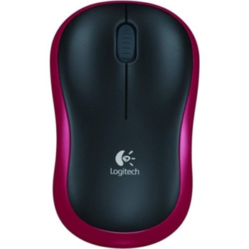 Мишка Logitech M185 RED (910-002237)(Разопакован продукт), оптична (1000 dpi), USB, безжична, червена | JAR Computers Logitech 910-002237 (Разопакован)