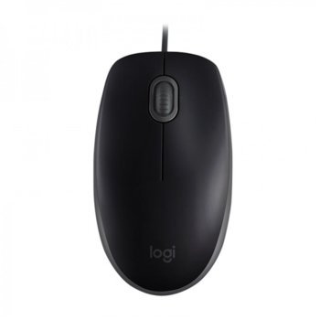 Мишка Logitech B110 Silent, оптична(1000dpi), USB, черна, безшумна image