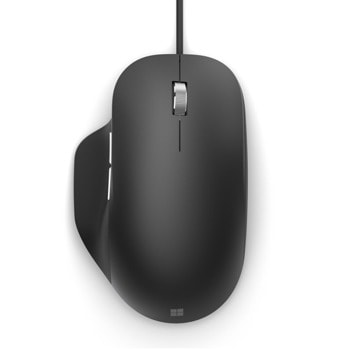 Мишка Microsoft Mouse Ergonomic (RJG-00002), оптична (1000 dpi), USB, черна, 5 бутона image