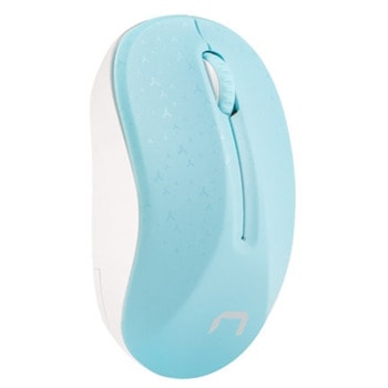 Мишка Natec Toucan, безжична, оптична (1600 dpi), USB, синя | JAR Computers Natec Toucan Blue-White NMY-1651