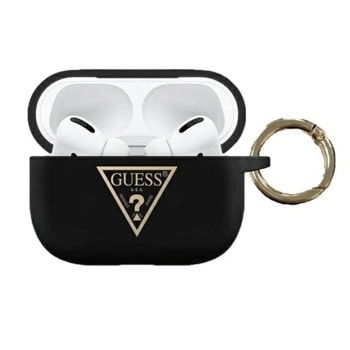 Защитен калъф Guess Triangle за Apple Airpods Pro, черен | JAR Computers Guess Triangle GUACAPLSTLBK