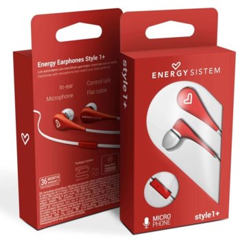Energy Sistem Earphones Style 1 Red 44600