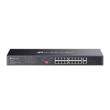 Суич TP-Link Omada DS1018GMP, 1000 Mbps, 18 порта, 16x 10/100/1000Mbps RJ-45 PoE+, 2x 10/100/1000Mbps SFP | JAR Computers TP-Link Omada DS1018GMP