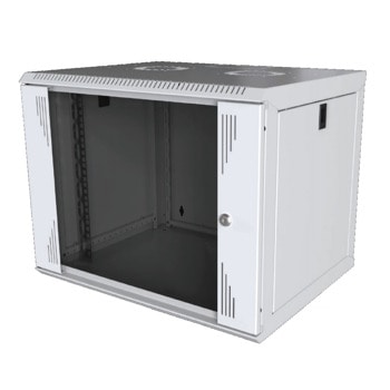 Комуникационен шкаф Mirsan MR-20-WTC66, 19", 20U, 935 x 600 x 565 мм, предна стъклена врата, до 80кг. товароносимост, сив | JAR Computers Mirsan MR-20-WTC66
