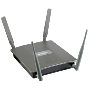 Access point/Аксес пойнт, D-Link DWL-8600AP Indoor Unified, с PoE, 300 Mbps, 802.11a/b/g/n, 10/100/1000BASE-T, 4 външни антени | JAR Computers D-Link Access Point with PoE DWL-8600AP