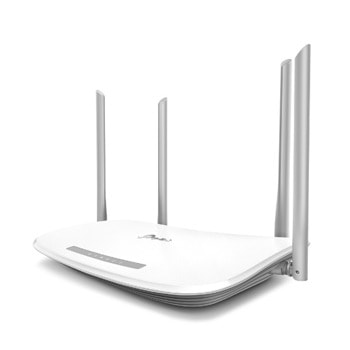Рутер TP-Link EC220-G5, 1200Mbps, 2.4GHz (300Mbps), 5GHz (867Mbps), Wireless AC, 3x LAN 10/100/1000bps, 1x WAN 10/100/1000bps, 4 външни антени | JAR Computers TP-Link EC220-G5 AC1200