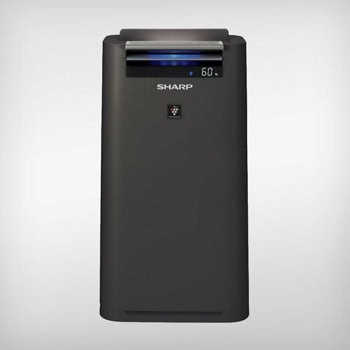 Пречиствател на въздух Sharp KCG50EUH, 33W, 2.5 l резервоар, подходящ за помещения с площ до 41m², HEPA филтър, система Plasmacluster, черен | JAR Computers Sharp KCG50EUH