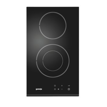 Стъклокерамичен плот GORENJE ECT 330 CSC, 2900 W, Сензорно управление, 2 нагревателни зони, BoilControl, ChildLock, Индикатор за остатъчна топлина, черен | JAR Computers GORENJE ECT 330 CSC