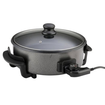 Тиган за приготвяне на пица Rosberg R51010B, 1500W, терморегулатор, незалепващо покритие, 32cm, сив | JAR Computers Rosberg R51010B