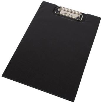 Клипборд, за документи с формат до А4, с капак, черен | JAR Computers Клипборд