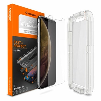 Протектор от закалено стъкло /Tempered Glass/ Spigen 064GL24818 за Apple iPhone 11/XR, 9H твърдост | JAR Computers Протектор Spigen 064GL24818