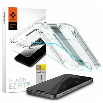 Протектор от закалено стъкло /Tempered Glass/ Spigen AGL06898 за Apple iPhone 15 Pro, 9H твърдост | JAR Computers Протектор Spigen AGL06898 за Apple iPhone 15 Pro