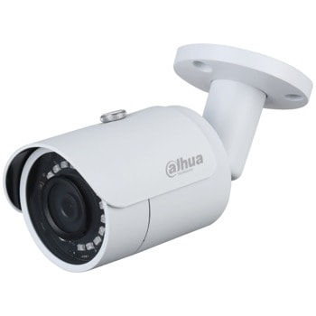 IP камера Dahua IPC-HFW1230S-0280B-S5, насочена "bullet", 2Mpix (1920x1080 @ 30FPS), 2.8mm/F2.0 обектив, H.265/H.264/B/MJPEG, IR осветеност (до 30m), външна IP67, PoE, RJ-45 10/100Base-T | JAR Computers Dahua IPC-HFW1230S-0280B-S5
