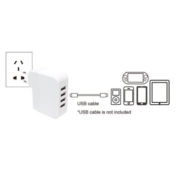 LogiLink Universal Wall Charger 4x USB PA0096