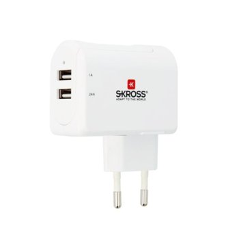 Skross Euro USB Charger - 2-Port 2800111