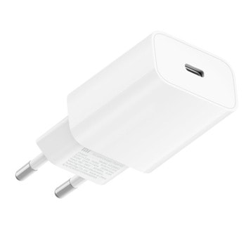 Зарядно устройство Xiaomi Mi 20W Charger USB C EU, от контакт към USB Type C (ж), 20W, бяло | JAR Computers Xiaomi Mi 20W Charger USB C EU