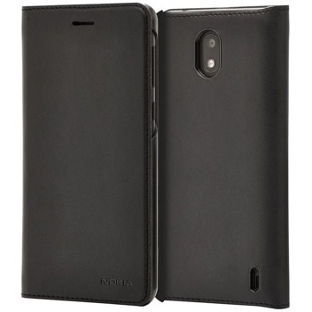 Калъф за Nokia 2, Nokia CP-304, slim flip cover, еко кожа, черен | JAR Computers Калъф Nokia 2 CP-304 slim flip cover black