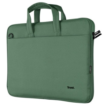 Чанта за лаптоп Trust Bologna Green, до 16" (40.64cm), полиестер, зелена | JAR Computers TRUST Bologna Green 24450