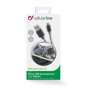 Cellular Line Spiral micro USB cable