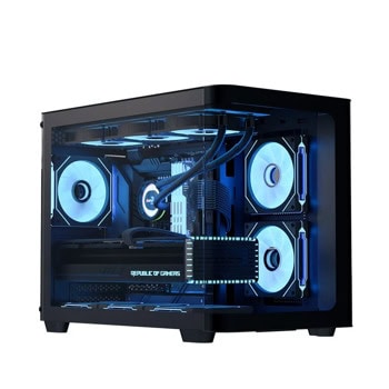Кутия AeroCool P300C-G-BK-v1, mATX/Mini-ITX, 2x USB 3.0, 2x 120mm вентилатора, с прозорец, черна, без захранване | JAR Computers кутия aerocool p300c-g-bk-v1 черна