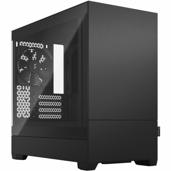 Кутия Fractal Design Pop Mini Silent Black TG Clear Tint, mATX/mITX, 2x USB 3.0, прозорец, черна, без захранване | JAR Computers Fractal Design Pop Mini Silent Black TG Clear Tint