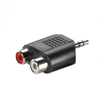 Адаптер Roline 11.99.4441, Jack(м) 3.5mm към 2x RCA Chinch(ж), черен | JAR Computers Roline 11.99.4441 Jack(м) 3.5mm към 2x Chinch(ж)