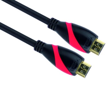 Кабел VCom CG525, HDMI(м) към HDMI(м), 3м, черен, v1.4, позлатени накрайници | JAR Computers VCom HDMI(м) към HDMI(м) 3м CG525-3m