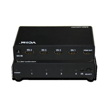 Селектор VCom DD434, 4x HDMI входа към 1x HDMI изход | JAR Computers VCom4x HDMI към 1x HDMI DD434