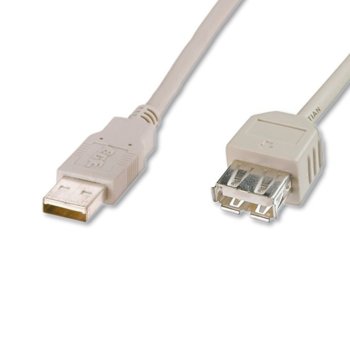 ASSMANN USB2.0 A(м) към USB A(ж) AK-300200-030-E