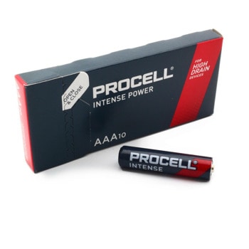 Батерии алкални Duracell Procell Intense, AAA, LR03, 1.5V, 10бр. | JAR Computers Duracell Procell Intense AAA LR03 1.5V 10бр.