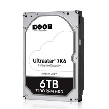 Твърд диск 6TB HGST Ultrastar DC HC310 7K6 (512e), SATA 6Gb/s, 7200rpm, 256MB, 3.5" (8.89cm) | JAR Computers HDD Server HGST Ultrastar HC DC310/7K6 (512E)