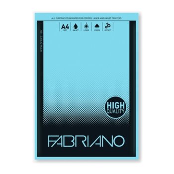 Копирен картон Fabriano, A4, 160 g/m2, син, 50 листа | JAR Computers Fabriano A4, 160 g/m2, син, 50 листа