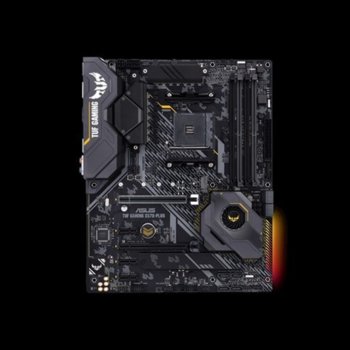 Дънна платка Asus, TUF GAMING X570-PLUS /AM4, X570, AM4, DDR4, 8 x SATA 6Gb/s, PCIe 4.0, ( 1 x DisplayPort/1 x HDMI/1 x LAN (RJ45)/1 x Optical S/PDIF out/5 x Audio jack(s)/4 x USB 3.2 Gen 1/3 x USB 3.2 Gen 2), ATX | JAR Computers Asus TUF GAMING X570-PLUS /AM4