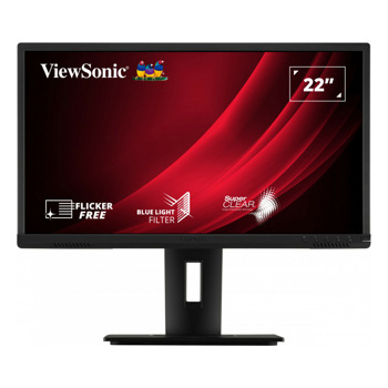 Монитор ViewSonic VG2240, 21.5" (54.61 cm) VA панел, Full HD, 5ms, 80 000 000:1, 250 cd/m2, DisplayPort, HDMI, VGA, USB | JAR Computers ViewSonic VG2240