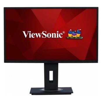 Монитор ViewSonic VG2448, 24" (60.96 cm) IPS панел, Full HD, 5ms, 50000000:1, 250 cd/m2, DisplayPort, HDMI, VGA, USB image