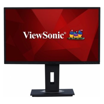Монитор ViewSonic VG2448, 24" (60.96 cm) IPS панел, Full HD, 5ms, 50000000:1, 250 cd/m2, DisplayPort, HDMI, VGA, USB | JAR Computers ViewSonic VG2448