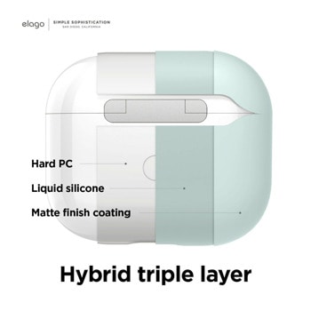 Liquid Hybrid Case за Apple AirPods 3 зелен