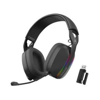 Слушалки Marvo HG9086W, безжични, Bluetooth, USB, микрофон, гейминг, 40mm говорители, черни | JAR Computers Слушалки Marvo HG9086W Black