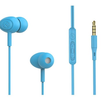Слушалки Tellur Gamma Blue, микрофон, тип "тапи", AUX, сини | JAR Computers Tellur Gamma Blue TLL162311