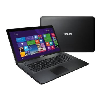Лаптоп 17.3" (43.94 cm) Asus X751MA-TY228D, четири-ядрен Intel Celeron N2940 1.83/2.25 GHz, HD+ LED Display (HDMI), 4GB, 1TB HDD, USB3.0, Free DOS, 2.8 kg, 2г. гаранция | JAR Computers 17.3 Asus X751MA-TY228D