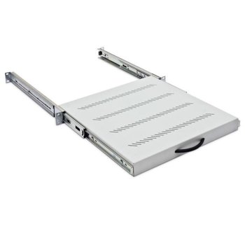 Тава Triton RAB-UP-X31-A1 за комуникационен шкаф, 19", 1U, 450мм дълбочина, 45кг товароносимост, перфорирана, телескопична | JAR Computers Triton RAB-UP-X31-A1