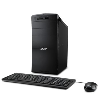 Настолен компютър PC ACER Aspire AM3420, четири-ядрен AMD A8-5500 APU 3.2GHz, 4GB DDR3 RAM, 1000GB HDD, DVDRW, клавиатура & мишка, Linux, 2г. гаранция | JAR Computers PC ACER M3420