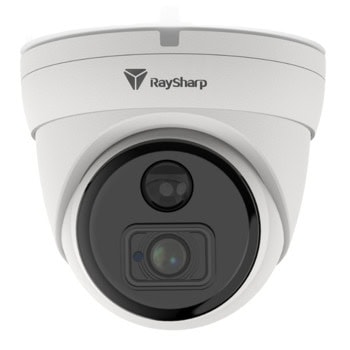 IP камера RaySharp RS-CH322M6CK-TF-36PW-M-PIR, куполна камера, 2Mpix(1920x1080@25FPS), 3.6mm обектив, H.265/H.264, IR осветеност (до 30 метра), външна IP66, PoE, Micro SD слот, вграден микрофон | JAR Computers RaySharp RS-CH322M6CK-TF-36PW-M-PIR