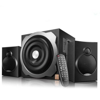 Тонколона Fenda A521X, 2.1, 52W(2x16W + 20W)RMS, Bluetooth 4.0, USB, черна | JAR Computers Fenda A521X Black