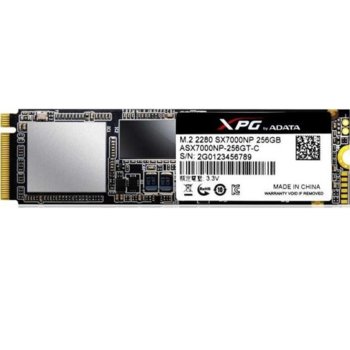 Памет SSD 256GB A-Data SX7000, SATA 6Gb/s, M.2 (2280), скорост на четене 1800MB/s, скорост на запис 850MB/s | JAR Computers ADATA SX7000 256G M2 2280 PCIE