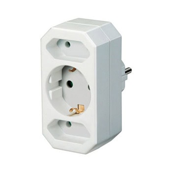 Контакт Brennenstuhl BS1508050, 3 гнезда, бял | JAR Computers Контакт Brennenstuhl BS1508050