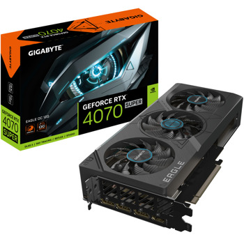 Видео карта Nvidia GF RTX 4070 Super, 12GB, Gigabyte Eagle OC, PCI-E 4.0, GDDR6X, 192-bit, DisplayPort, HDMI | JAR Computers Gigabyte GeForce RTX 4070 SUPER EAGLE OC
