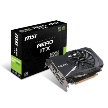 Видео карта Nvidia GeForce GTX 1060, 3GB, MSI Aero ITX, PCI-E 3.0, GDDR5, 192-bit, DisplayPort, HDMI, DVI | JAR Computers MSI GTX1060 AERO ITX 3G OC